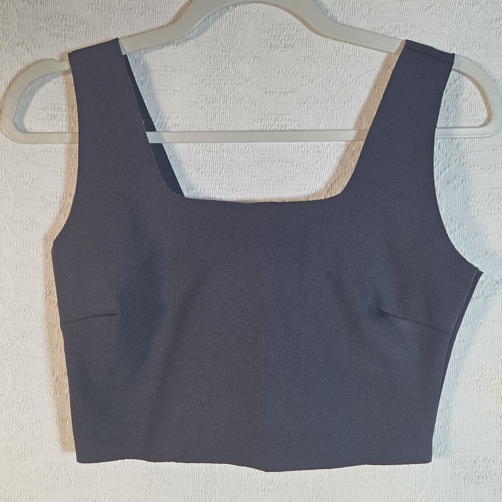 Commando Black Seamless Crop Tank Top Square Neck Minimalist‎ Made USA Size M
